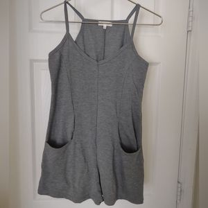 Ultra Flirt Grey Shorts Romper Sz. S